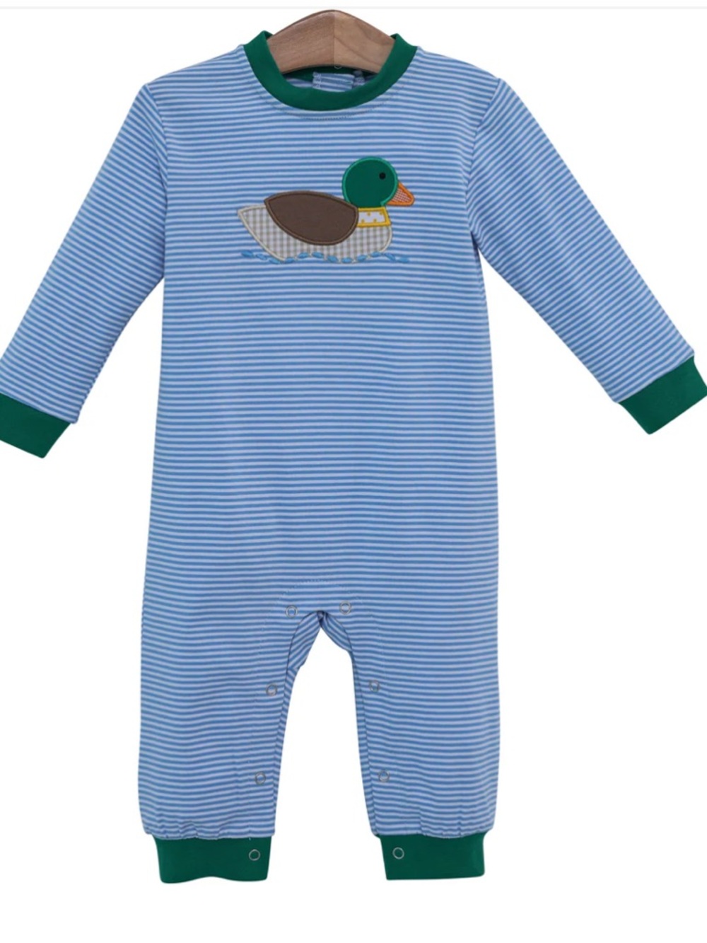 Trotter Street Kids Duck Appliqué Romper